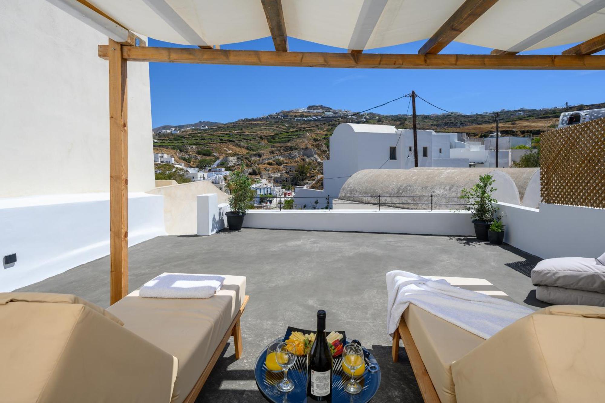 Angeleve Villa With Private Jacuzzi Фира Екстериор снимка