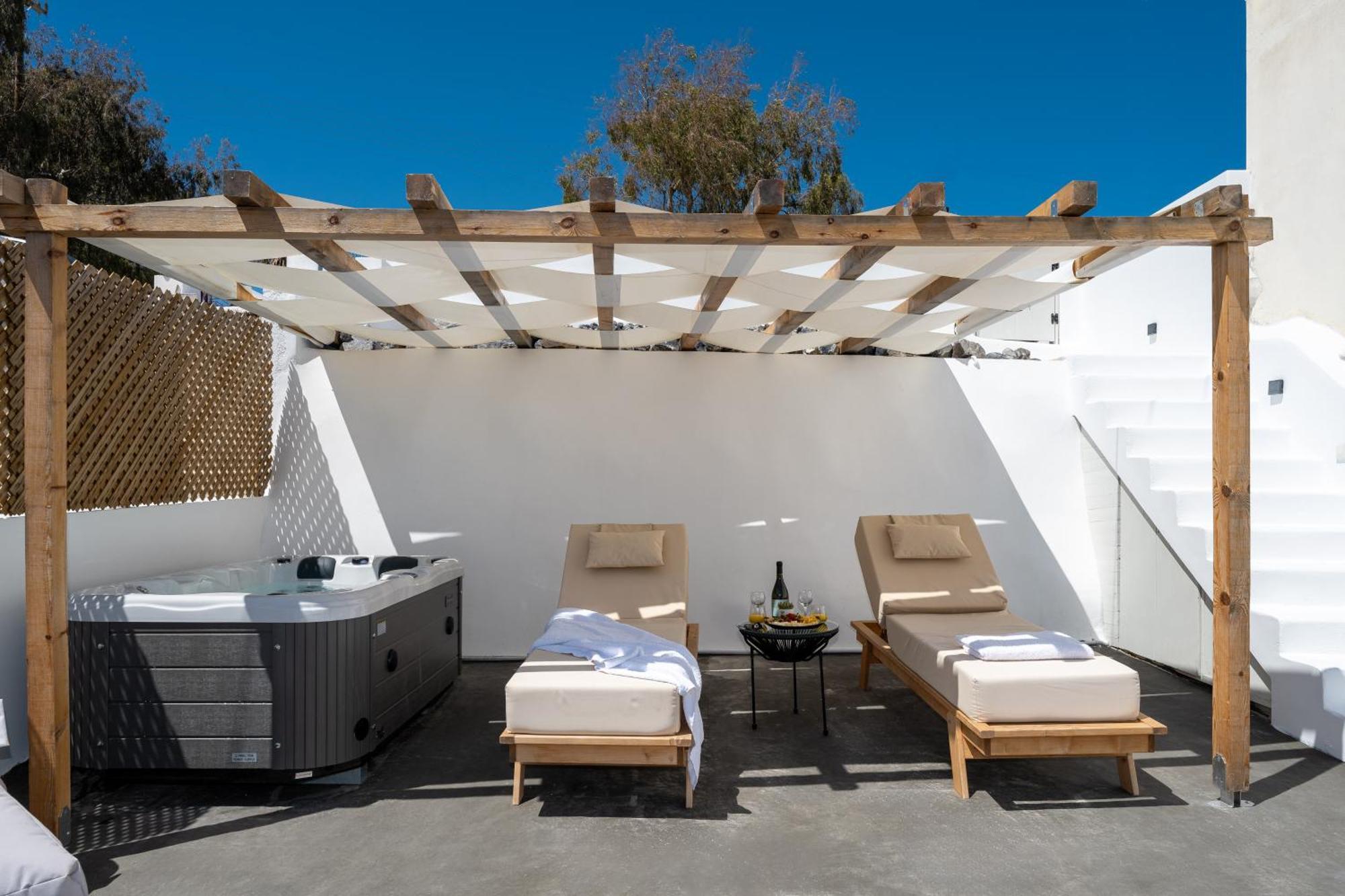 Angeleve Villa With Private Jacuzzi Фира Екстериор снимка